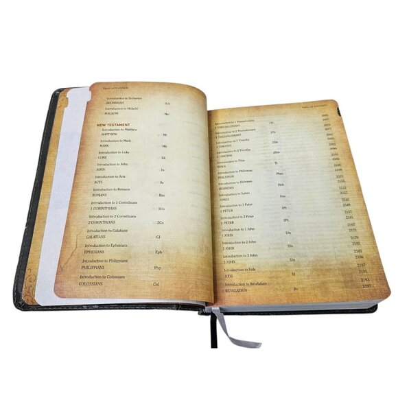 HCSB Holman Christian Standard Study Bible Indexed Gray Simulated Leather 2010 - Picture 10 of 16